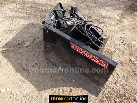 skid steer v plow used|skid steer plow for sale.